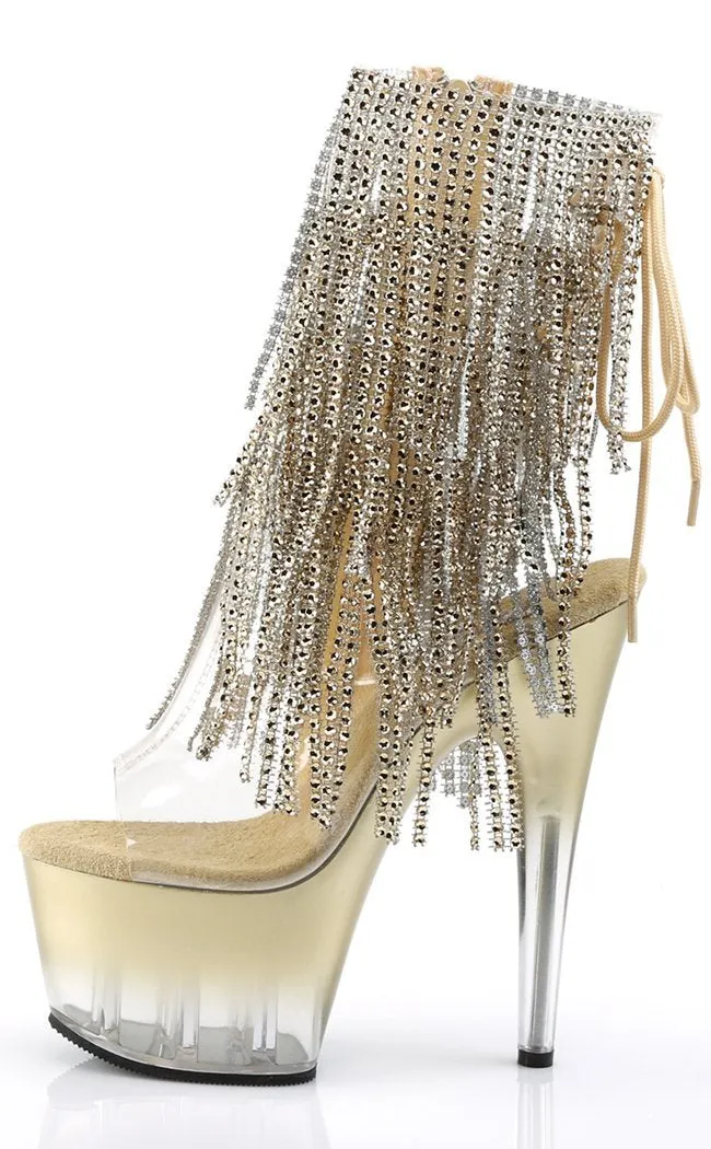 ADORE-1017RSFT Gold Ankle Boots