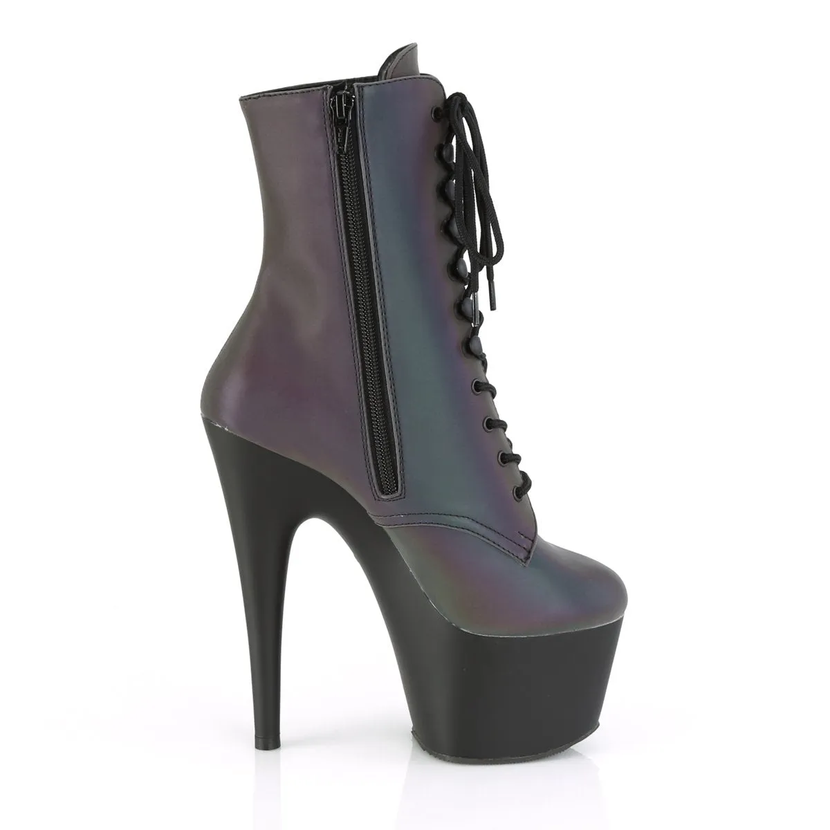 ADORE-1020REFL Green Reflective Ankle Boots