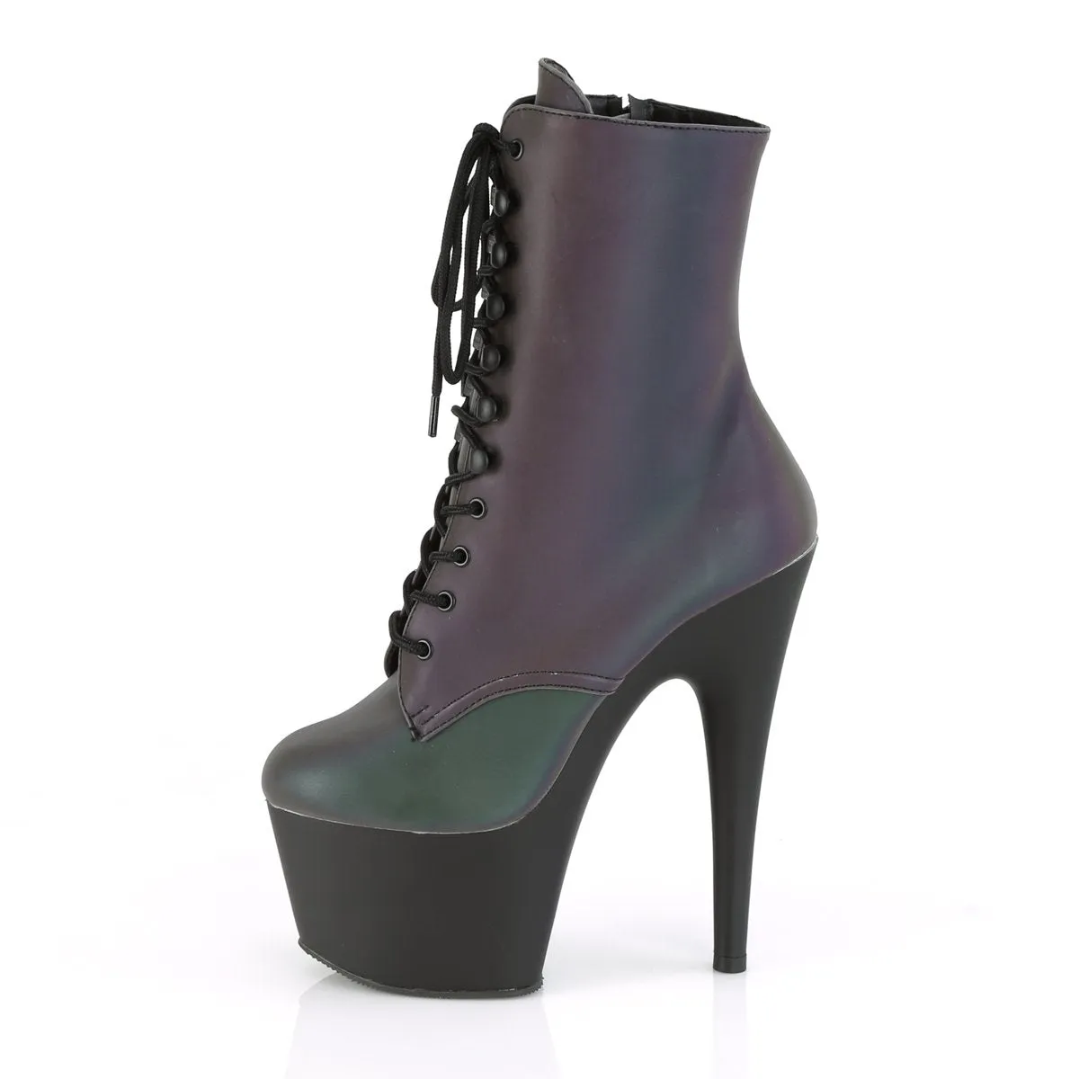 ADORE-1020REFL Green Reflective Ankle Boots