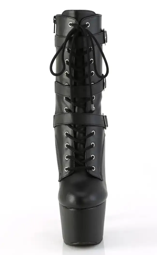 ADORE-1043 Black Vegan Leather Boots