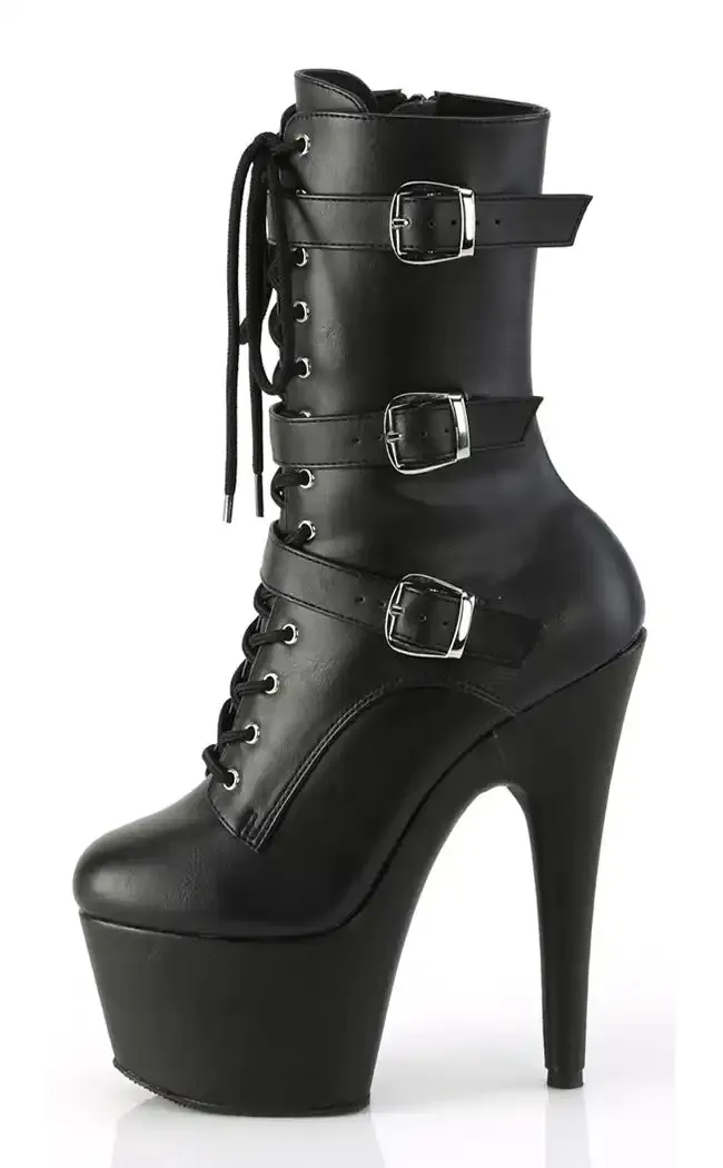 ADORE-1043 Black Vegan Leather Boots