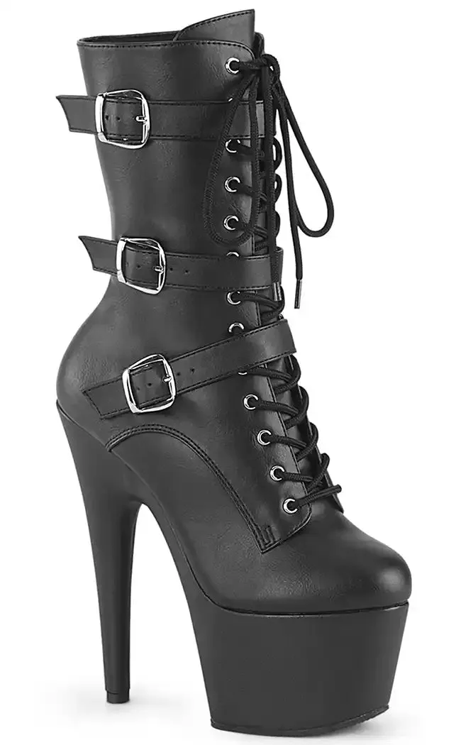 ADORE-1043 Black Vegan Leather Boots