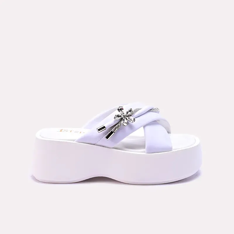 Alison White Casual Platform Slides 0412714