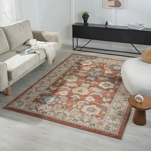 Avalon 82428RUI Rust/Ivory Rug