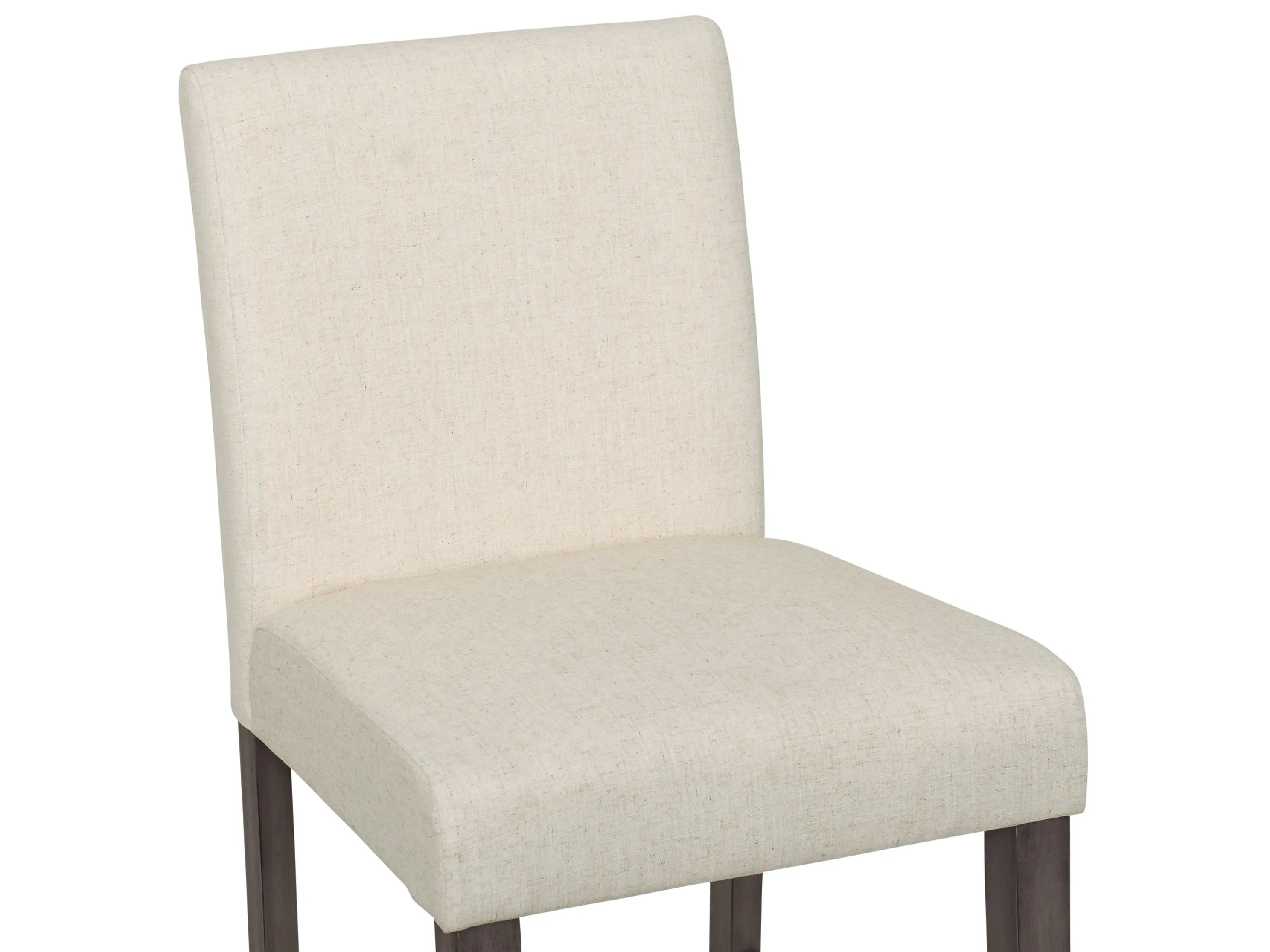 Beige Fabric Counter Height Stool