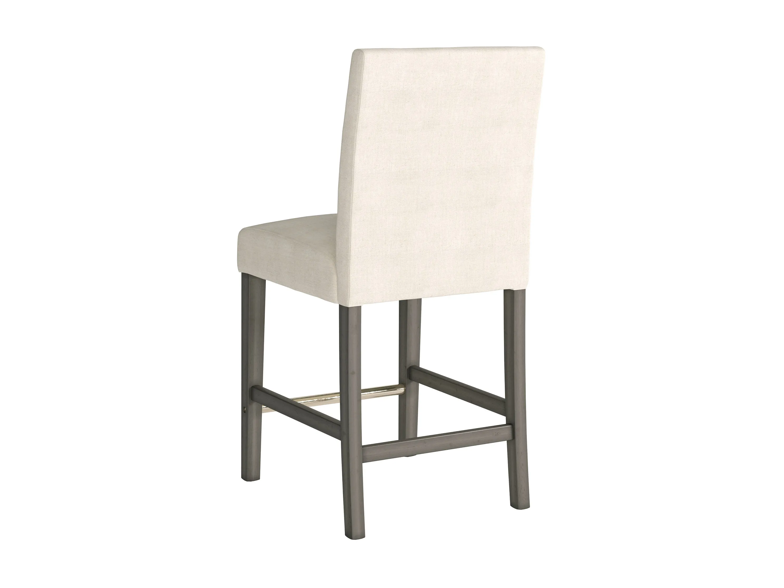 Beige Fabric Counter Height Stool