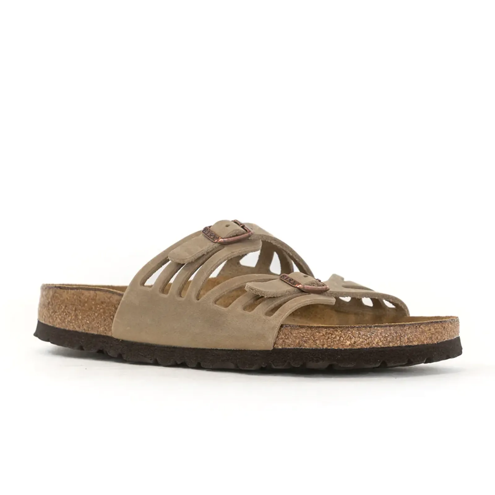 Birkenstock Granada Soft Footbed Slide Sandal (Women) - Tobacco Oiled Leather