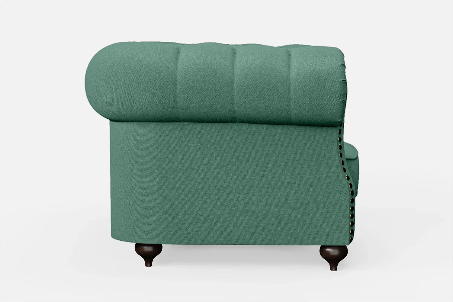 Bitonto Armchair Mint Green Linen Fabric