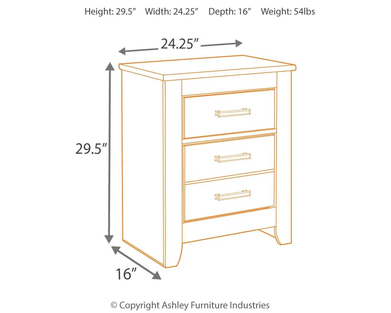 Brinxton Full Panel Bed with Mirrored Dresser, Chest and Nightstand