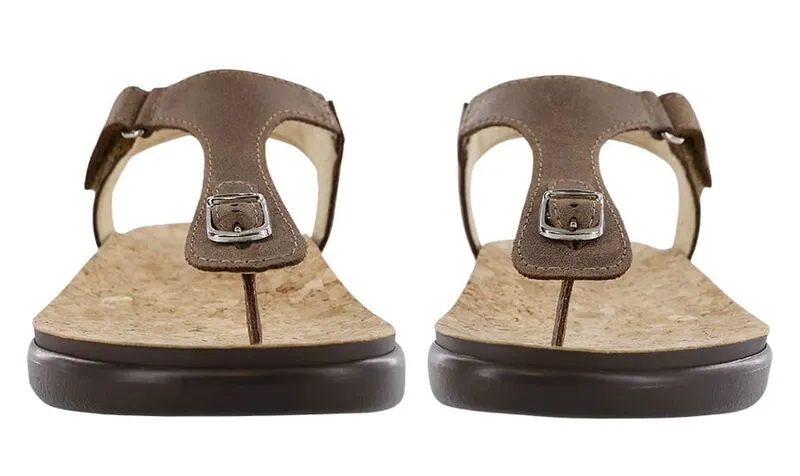 BROWN | Marina T-Strap Sandal at Brandy's Shoes Made in USA