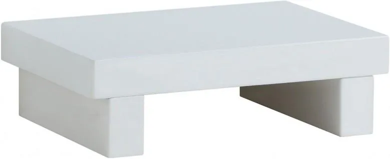 Christie High Gloss White Upholstered Platform Bed