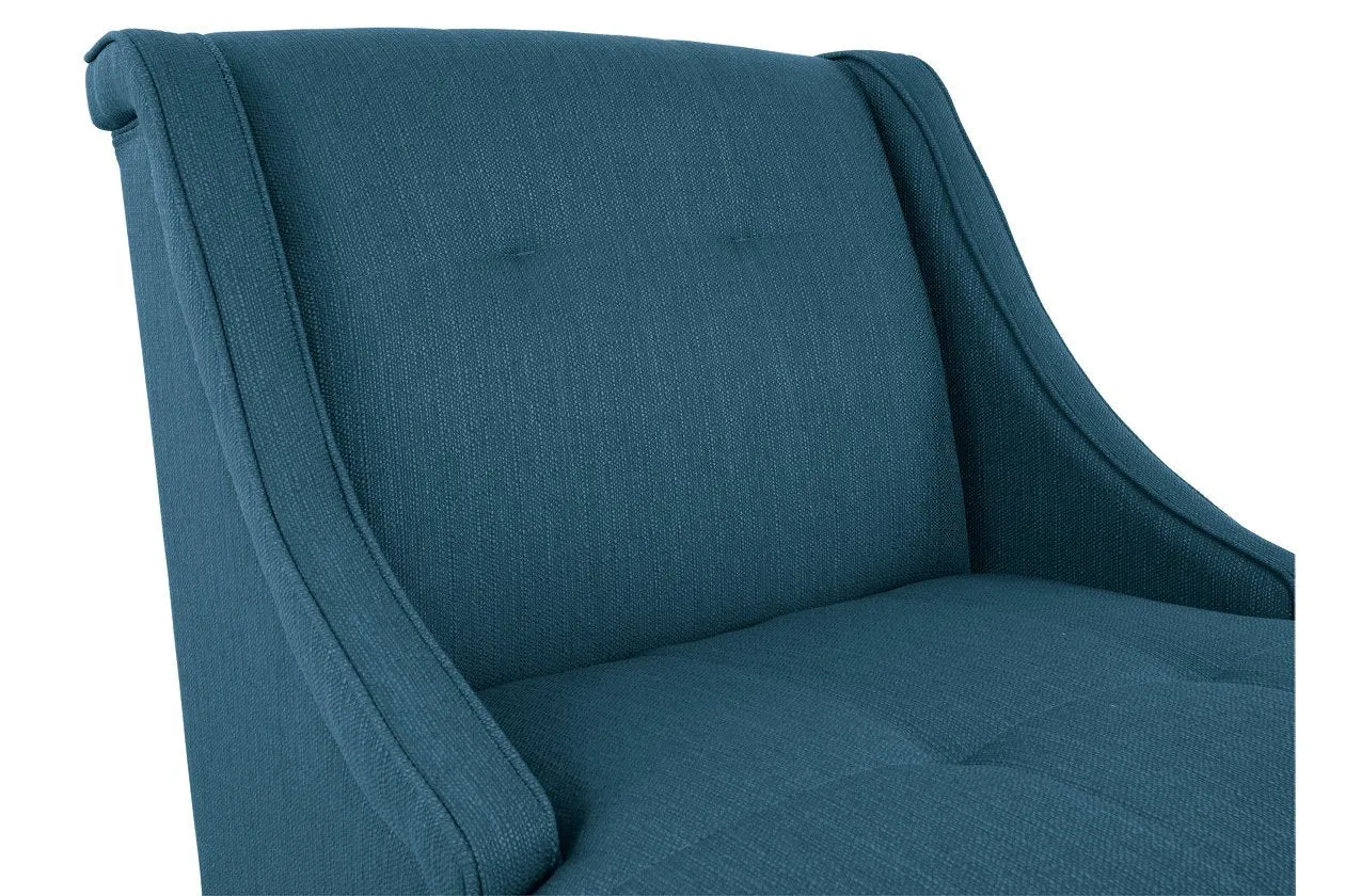 Clarinda Blue Accent Chair