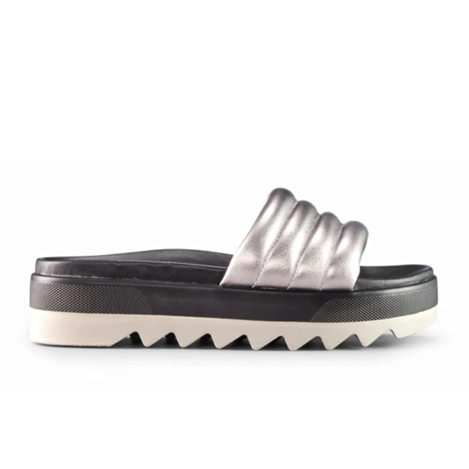 Cougar Prato-L Slide Sandal (Women) - Metallic Silver