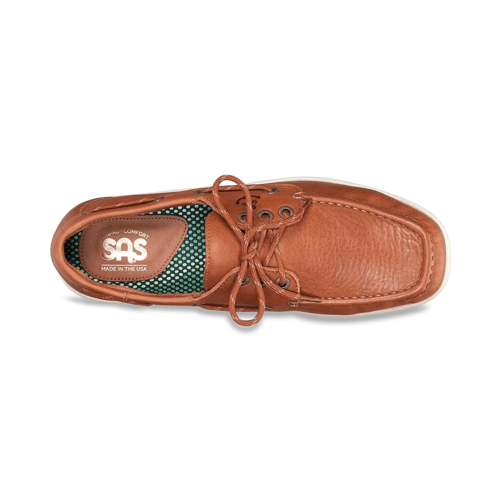 Decksider Lace Up Boat Shoe-OLD SAND | SAS MEN SAS Decksider SAND - Lace Up Boat Shoe Brandy's Shoes Made in USA