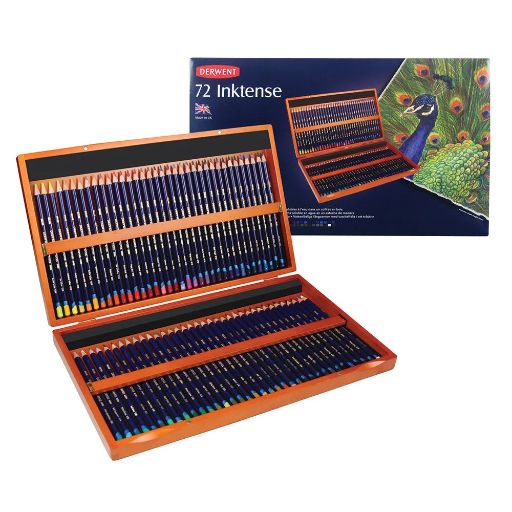 Derwent Inktense Wooden Box of 72