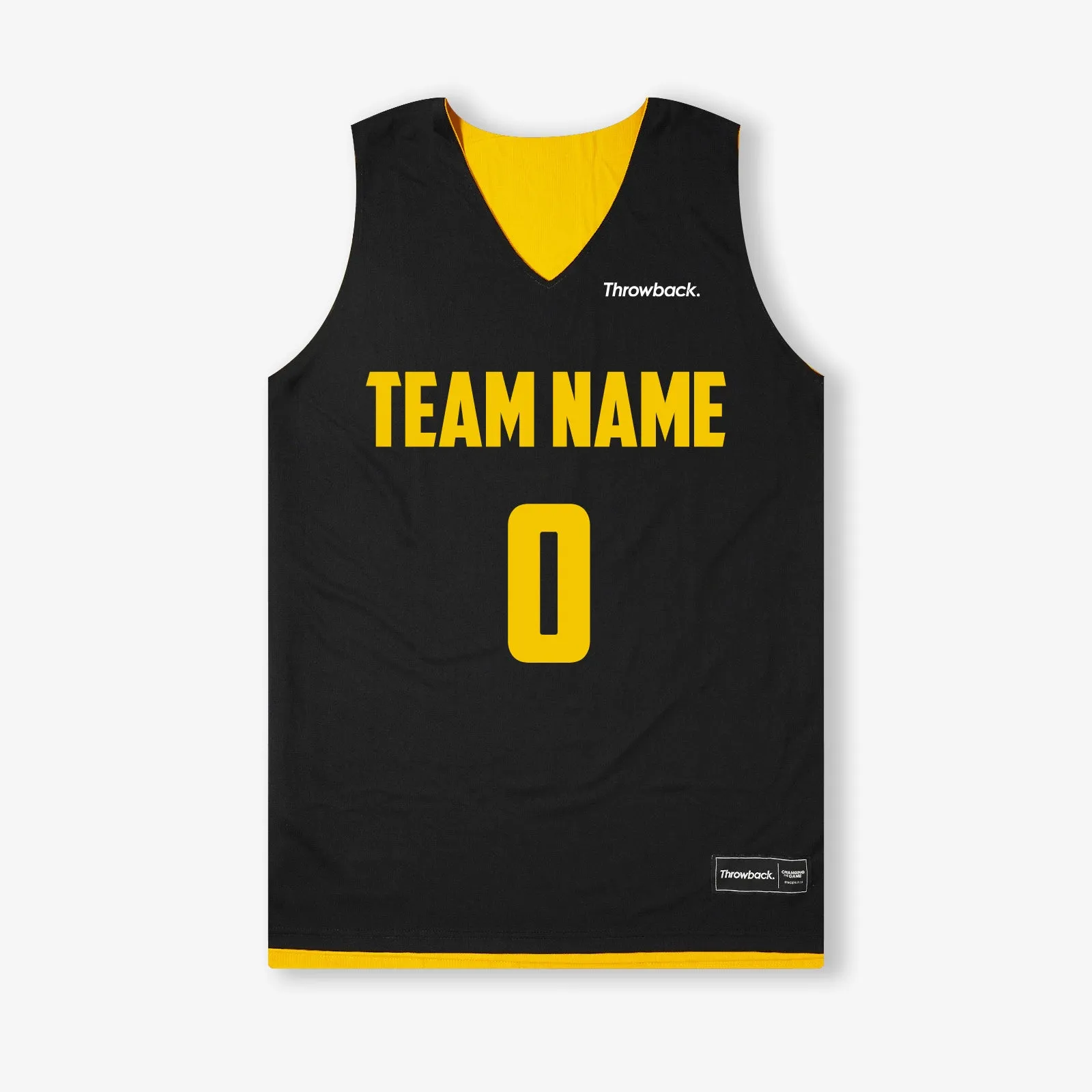 Elite Game Reversible Jersey (1x Unit Only) - Gold/Black