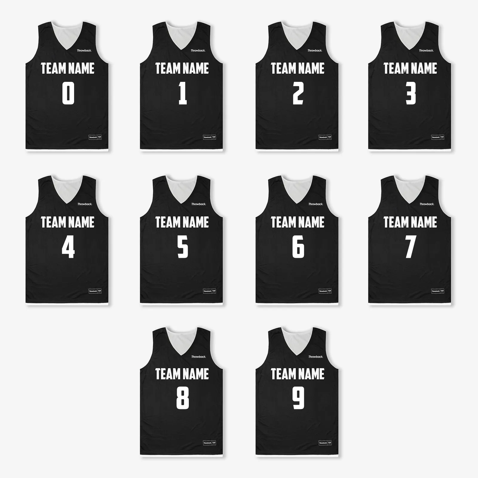 Elite Game Reversible Jerseys (Team Pack) - Black/White