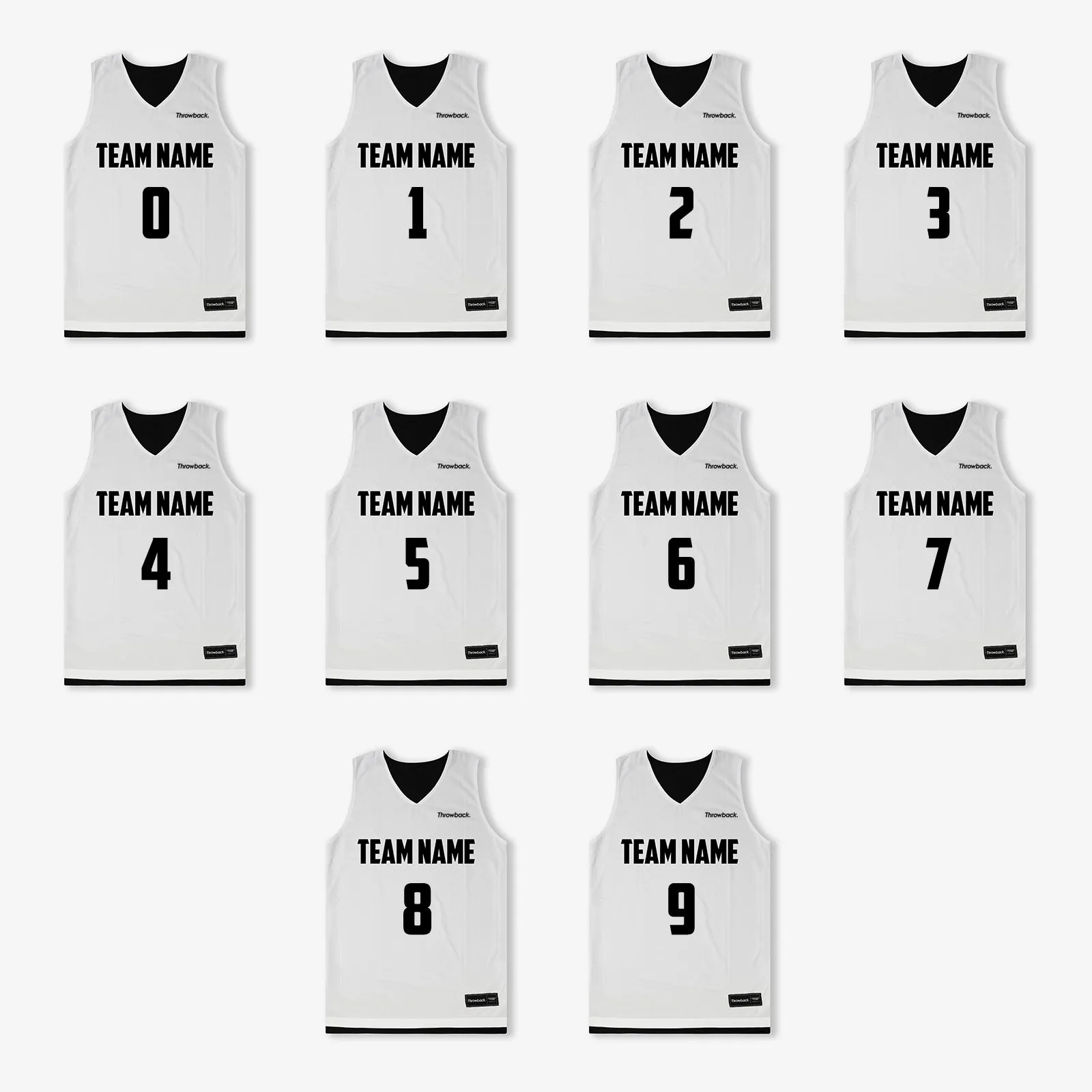 Elite Game Reversible Jerseys (Team Pack) - Black/White