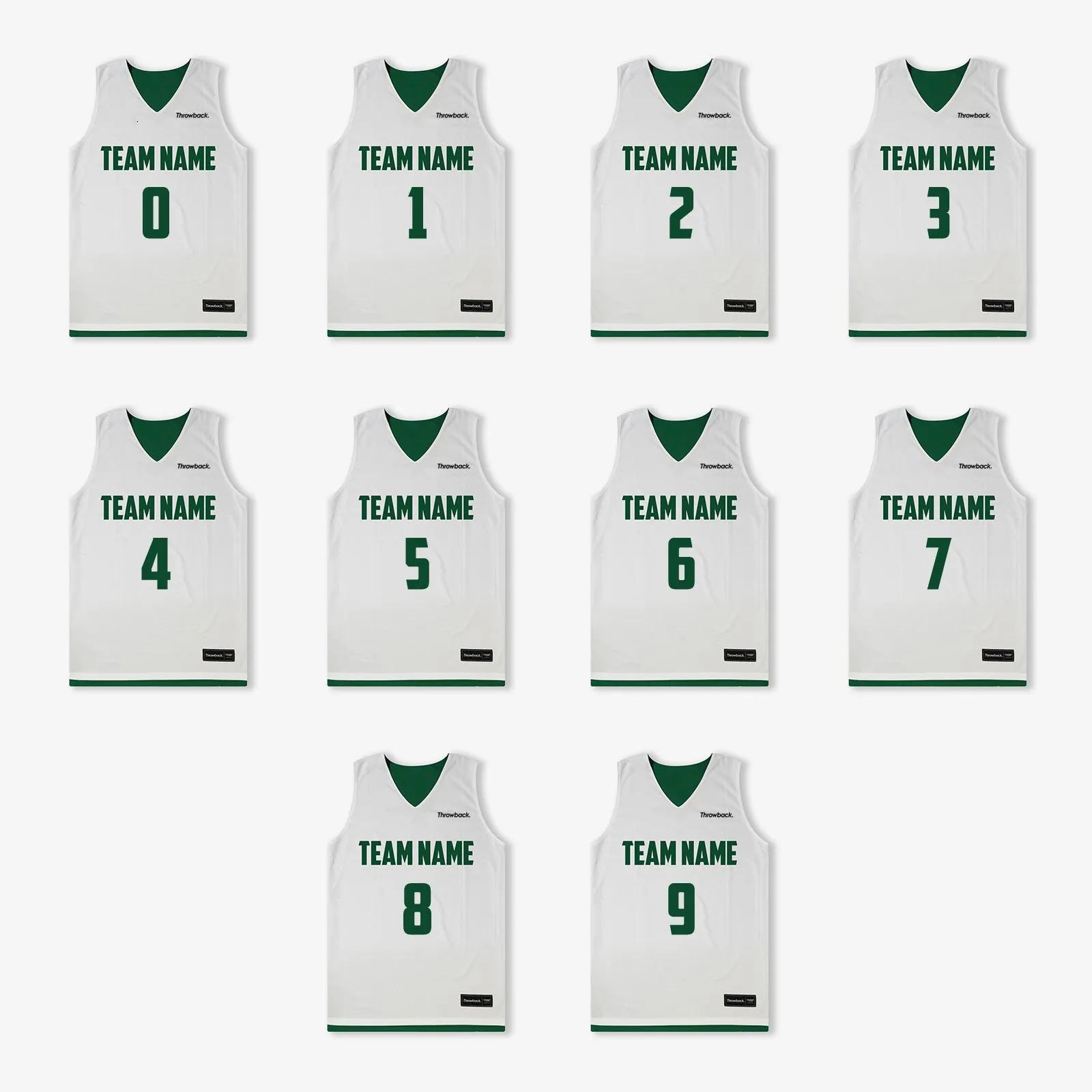 Elite Game Reversible Jerseys (Team Pack) - Bottle/White