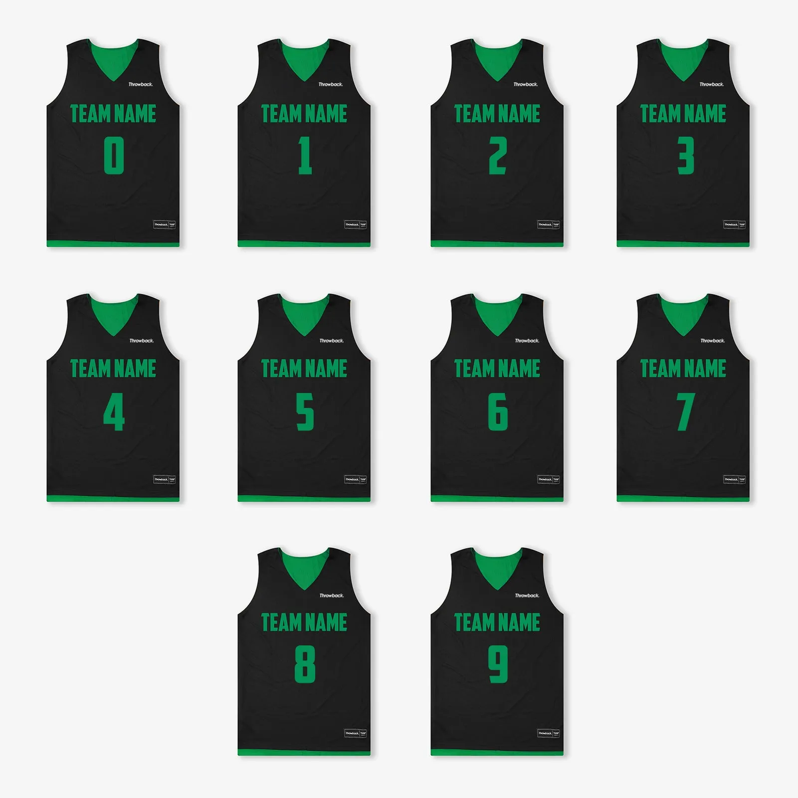 Elite Game Reversible Jerseys (Team Pack) - Emerald/Black