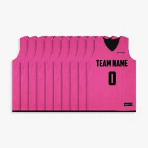 Elite Game Reversible Jerseys (Team Pack) - Fuscia/Black