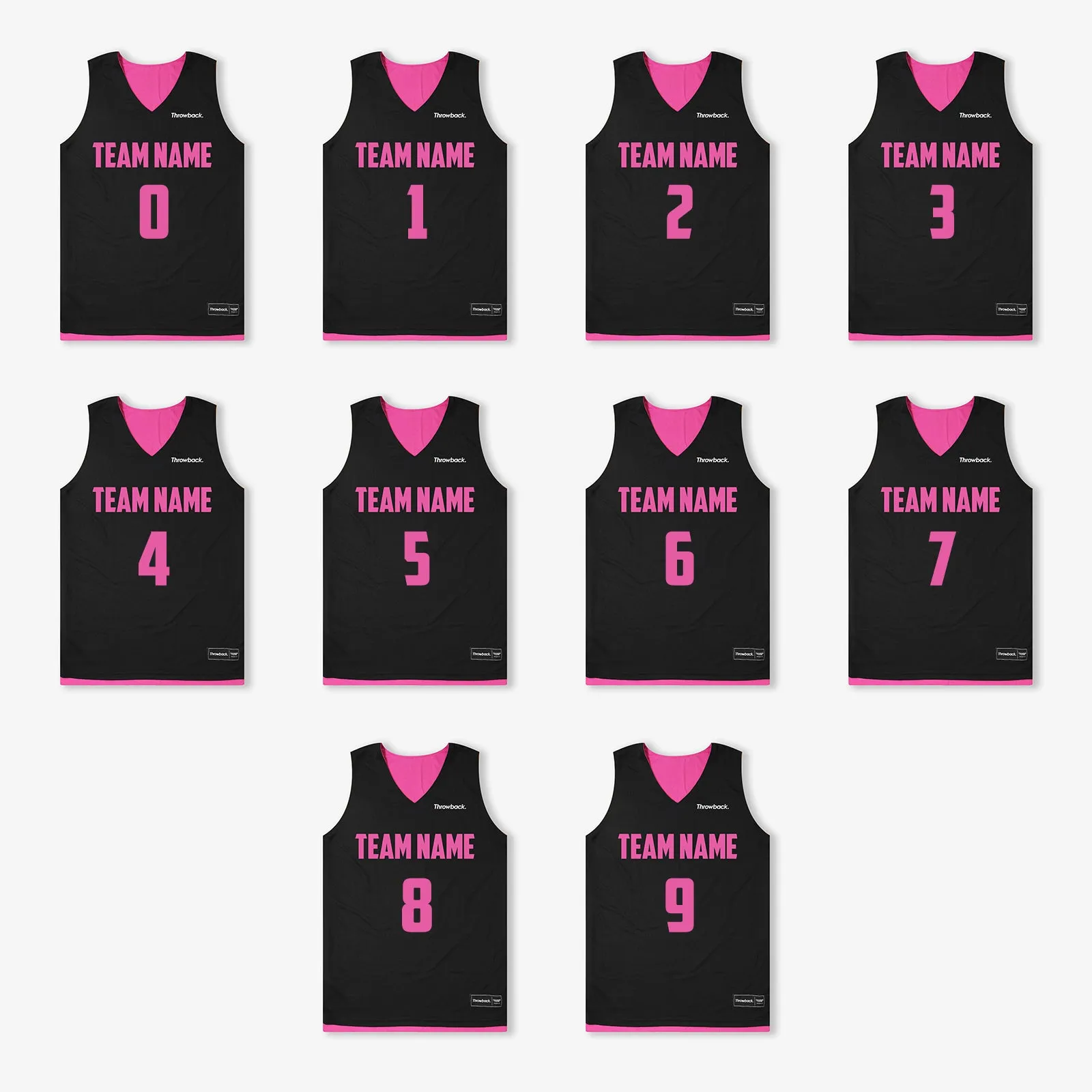 Elite Game Reversible Jerseys (Team Pack) - Fuscia/Black