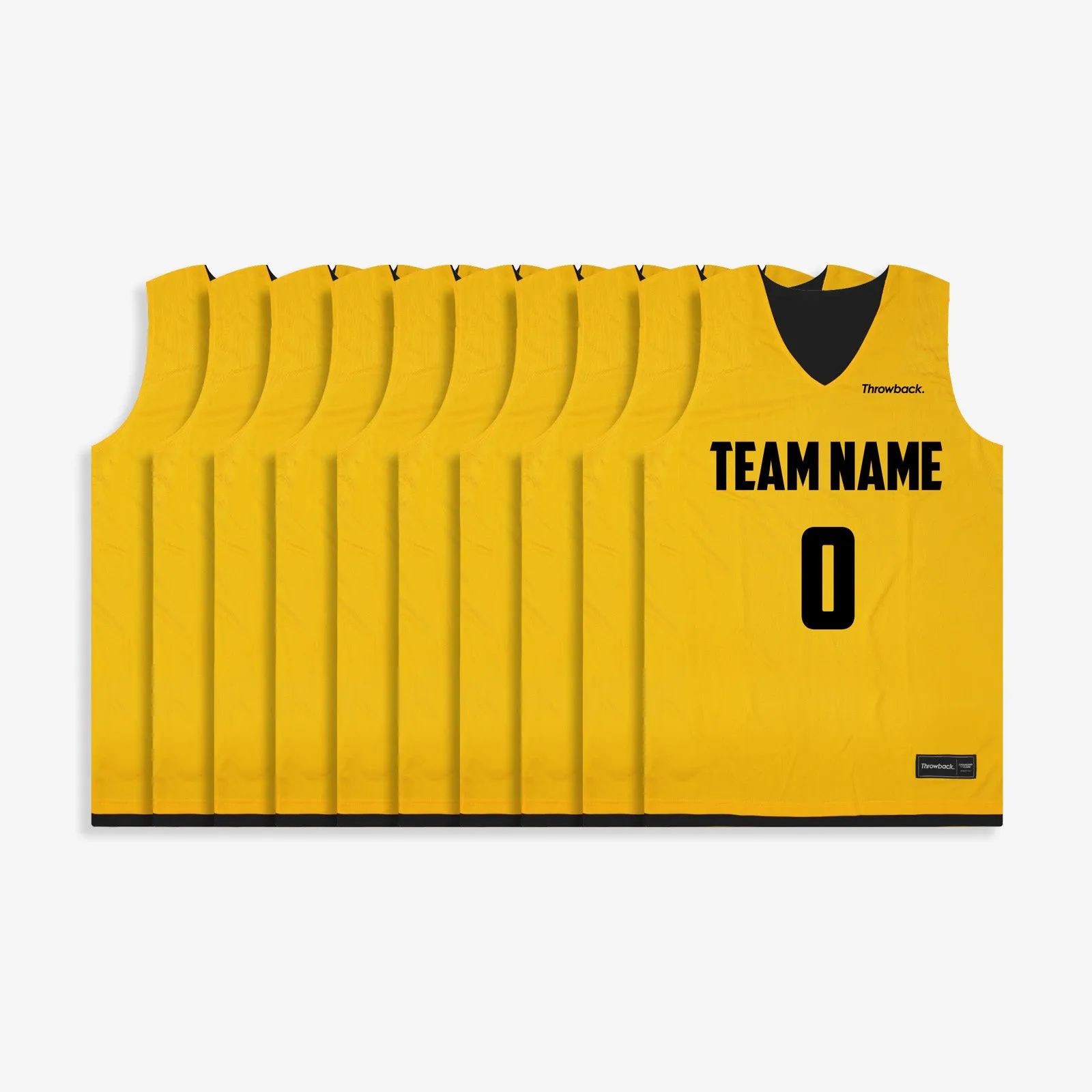 Elite Game Reversible Jerseys (Team Pack) - Gold/Black