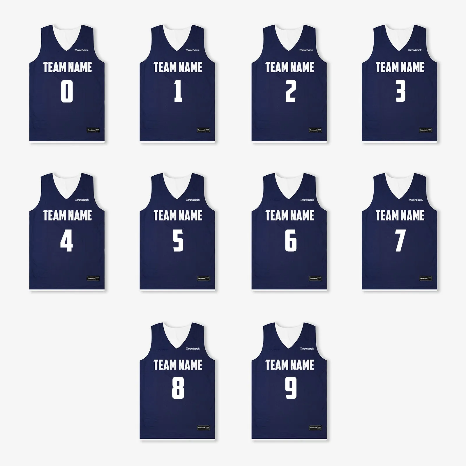 Elite Game Reversible Jerseys (Team Pack) - Navy/White