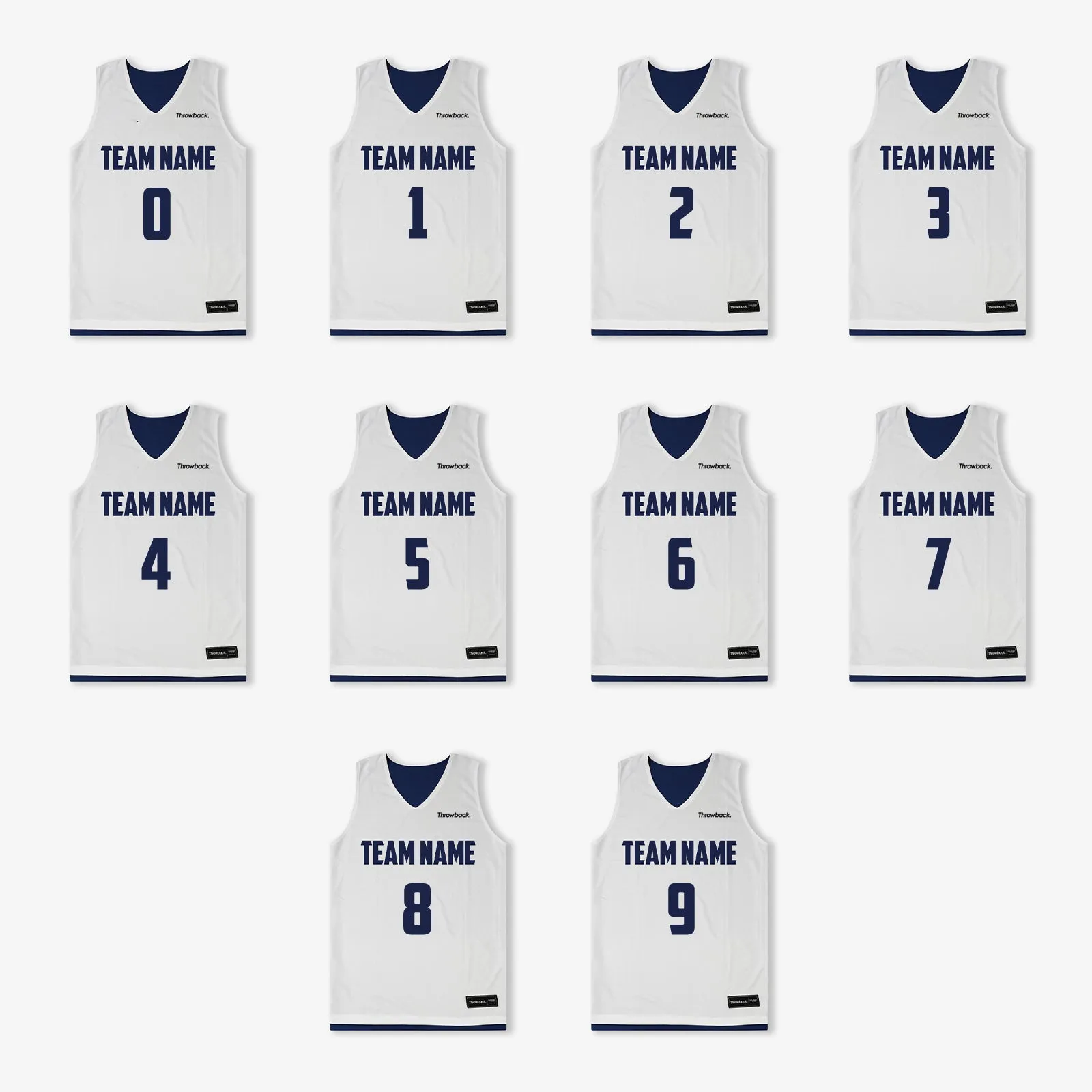 Elite Game Reversible Jerseys (Team Pack) - Navy/White