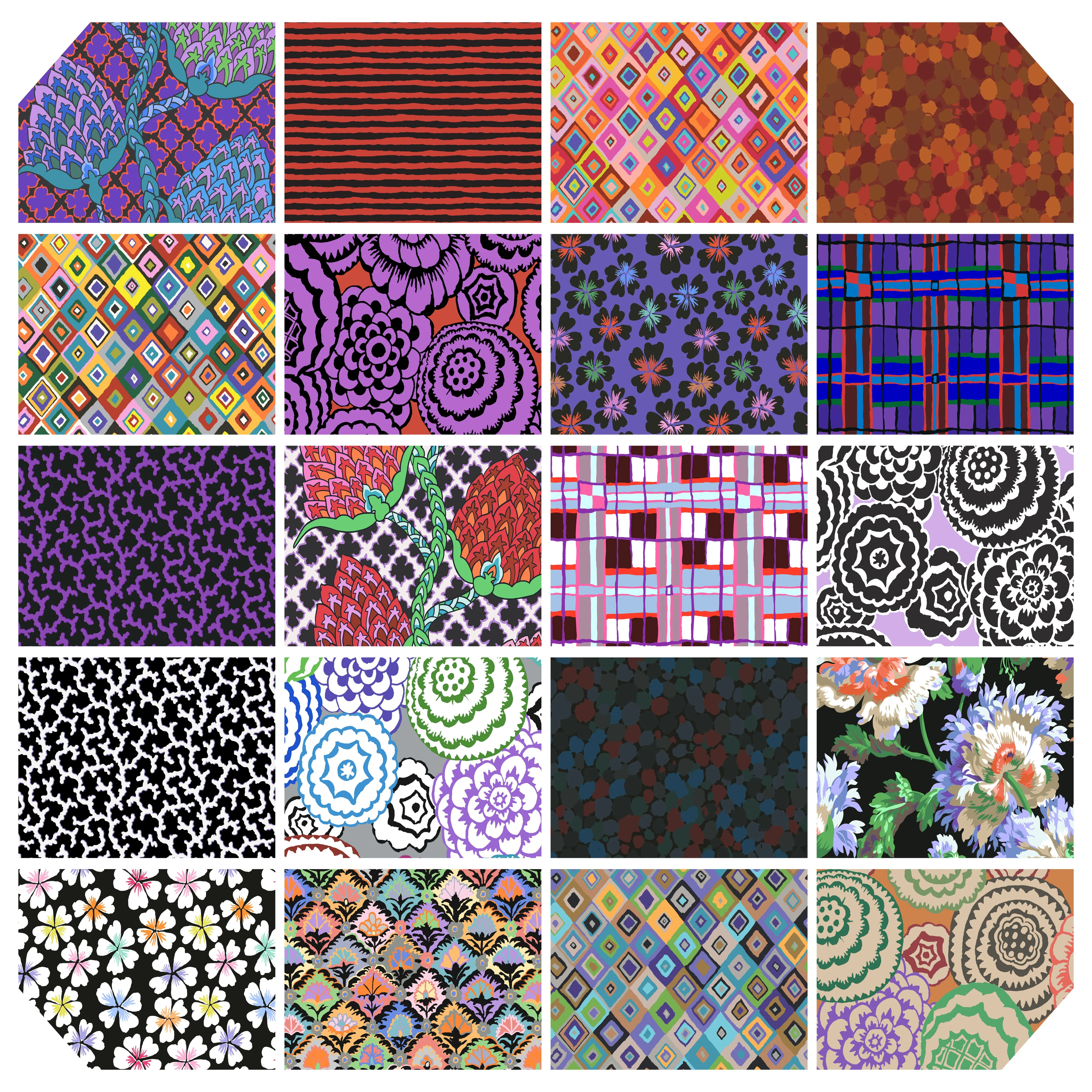 February 2024 | 2.5" Precut Strips - Dark by Kaffe Fassett Collective | 40pcs