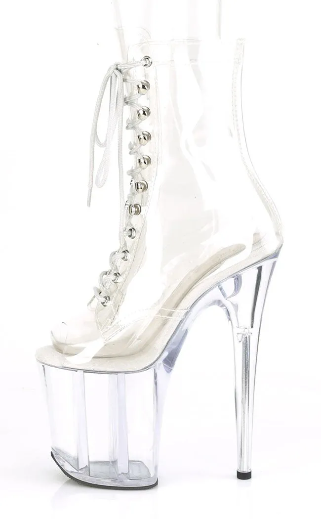 FLAMINGO-1021 Clear Ankle Boots