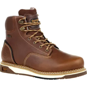 Georgia Men's - 6" Waterproof Amp LT Wedge - Round Soft Toe