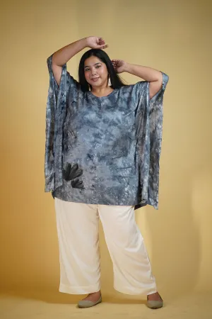 Grey Rayon TieDyeKurta - Grise