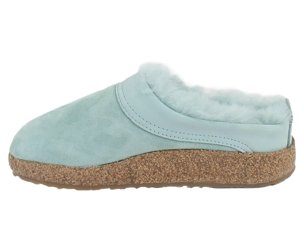 Haflinger Clogs Sheepskin Snowbird Mint