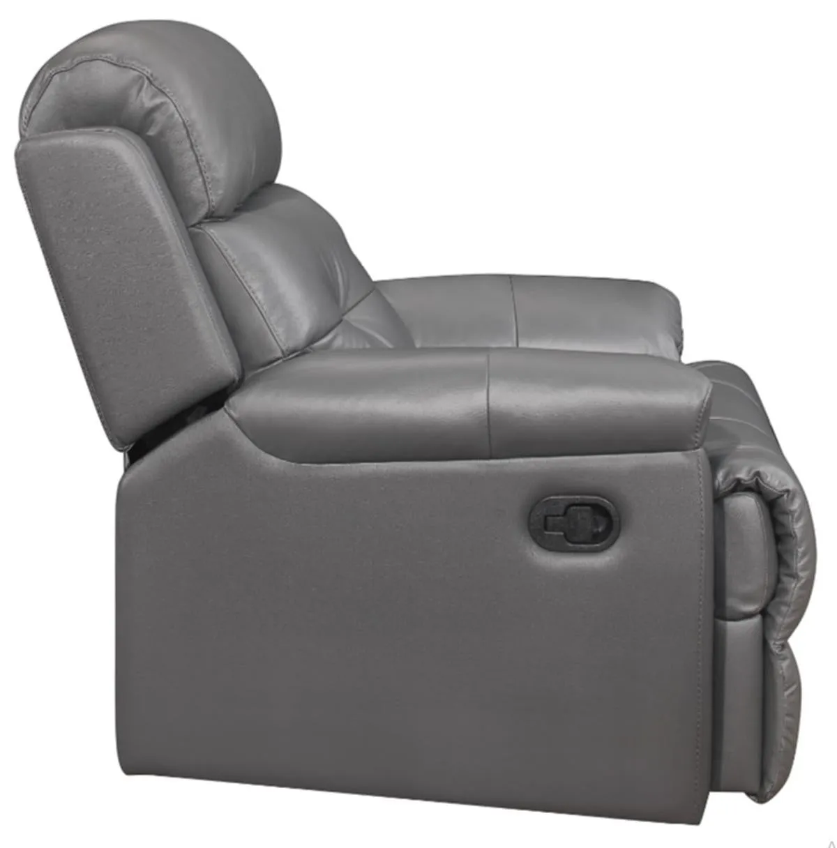 Homelegance Furniture Lambent Double Reclining Chair in Dark Gray