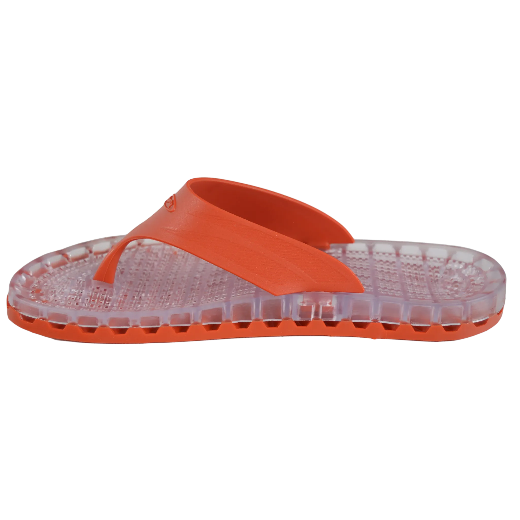 Ibiza - Clear Thong Sandal - Red