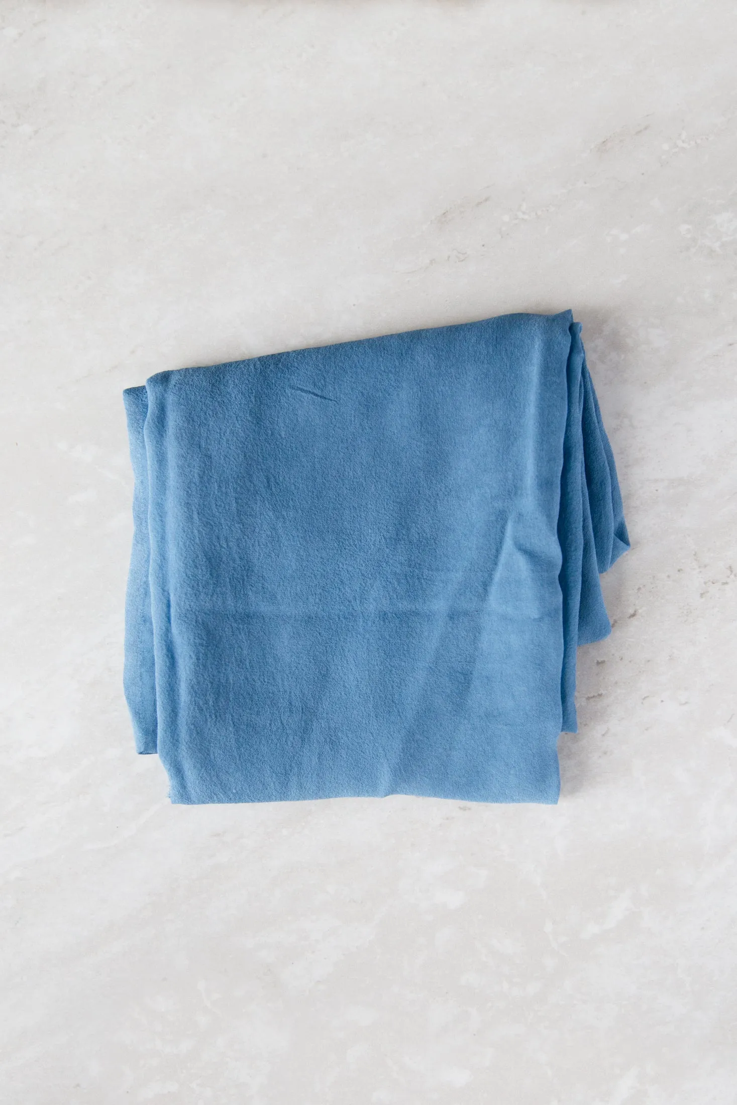 Indigo Silk Chiffon Styling Cloth