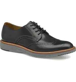 Johnston & Murphy Men's Upton Wingtip Black Full Grain Leather 203531