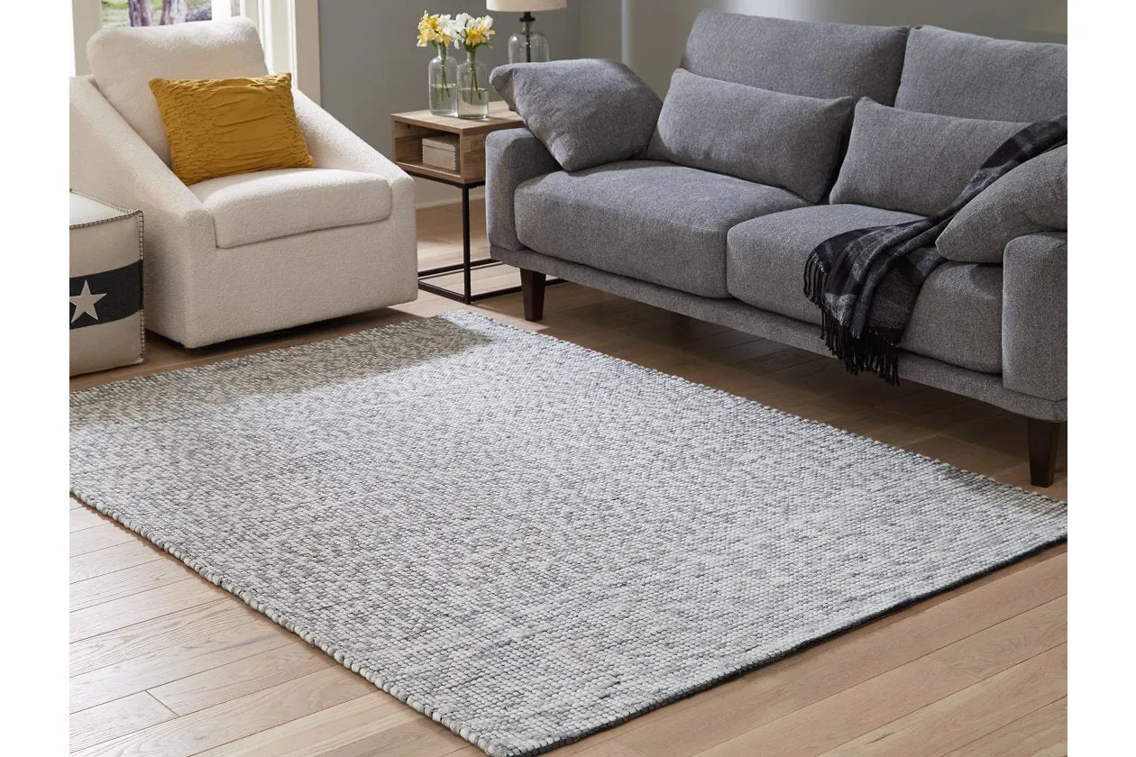 Jonalyn Charcoal/Gray/White 5' x 7' Rug