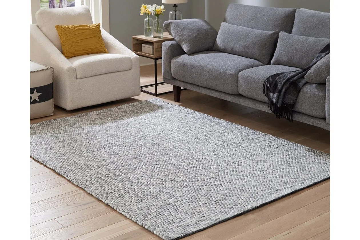 Jonalyn Charcoal/Gray/White 5' x 7' Rug