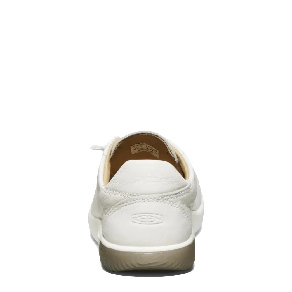 KEEN Women's KNX Leather Sneaker (Star White/Star White)