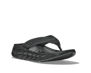 Men's Hoka Ora Recovery Flip Color: Black/Dark Gull Grey