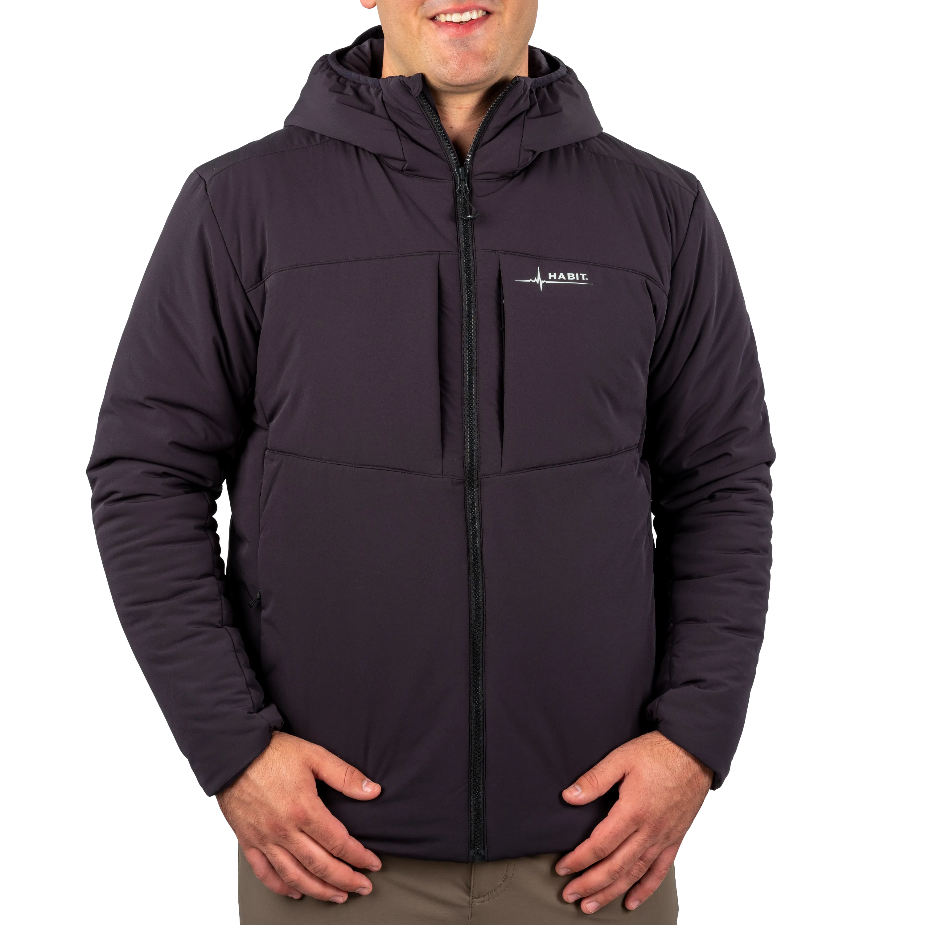 Men's Stretch Insulation Hooded Jacket