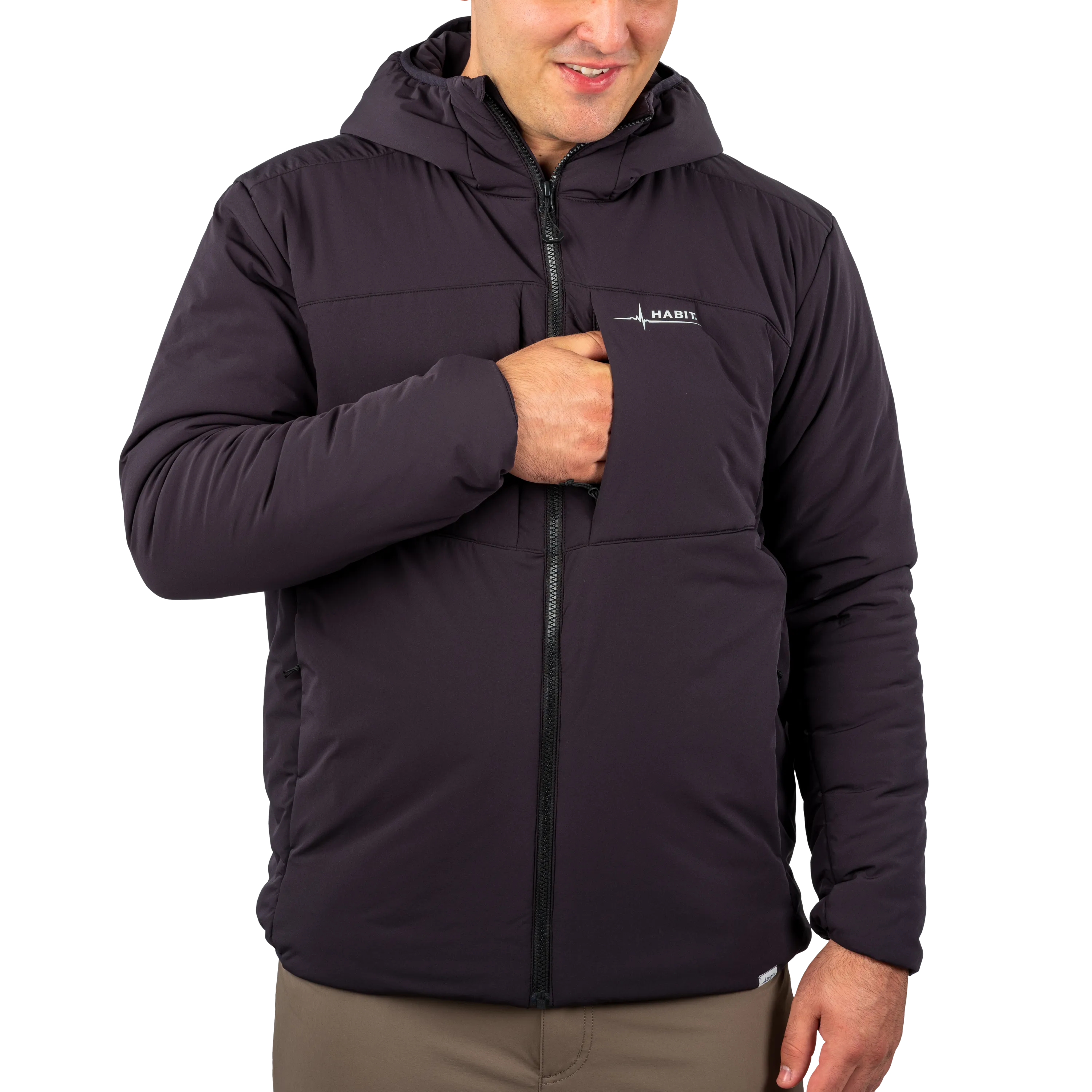 Men's Stretch Insulation Hooded Jacket