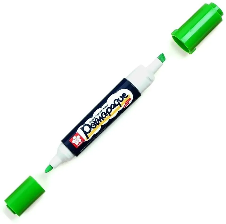 PEN TOUCH DOUBLE POINT YELLOW GREEN