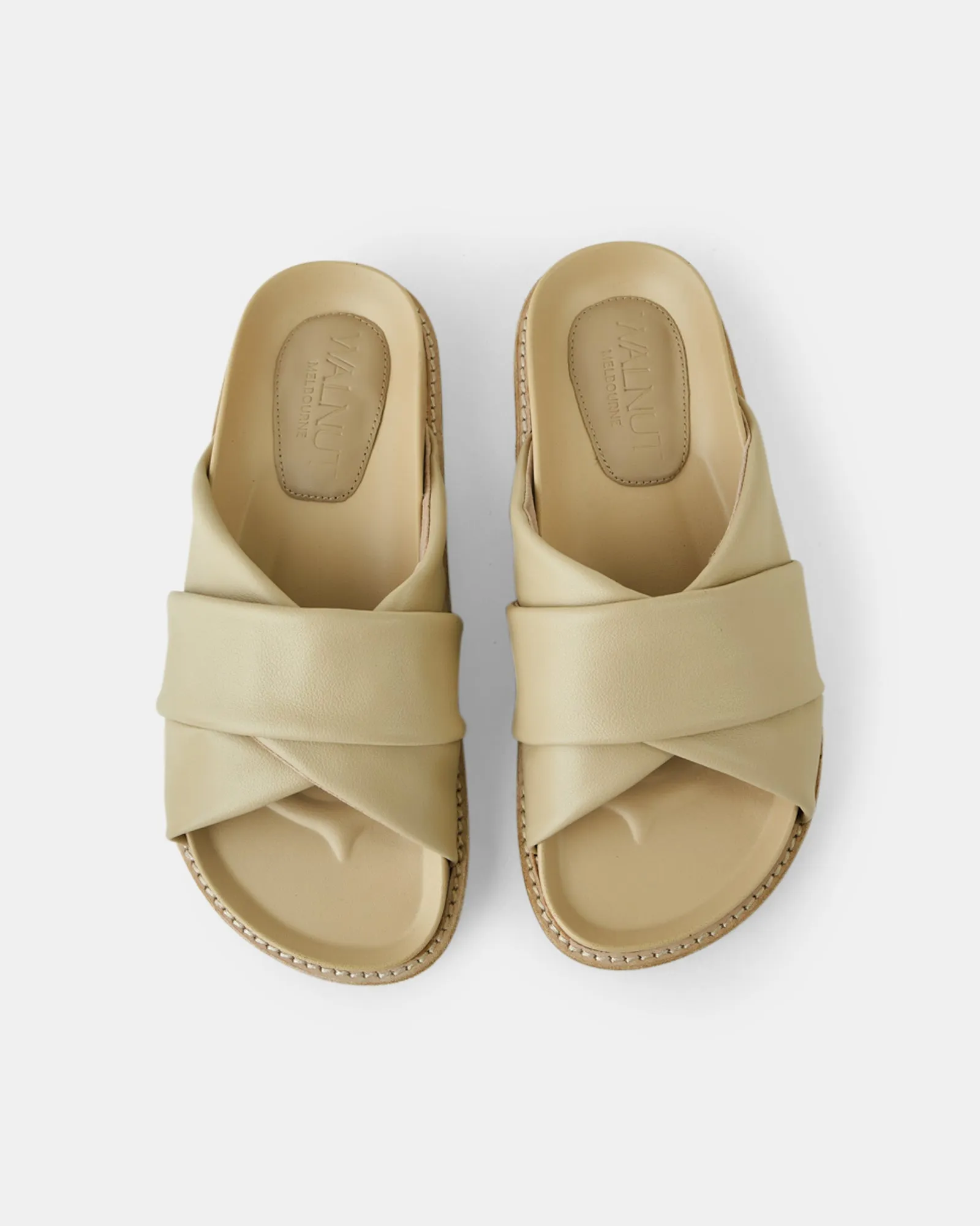 Petra Leather Slide - Camel