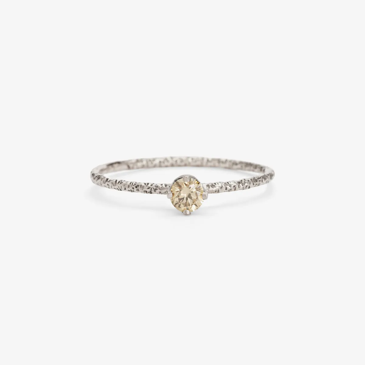 R9003BR | 3.5mm Brown Diamond Homespun Solitaire Ring