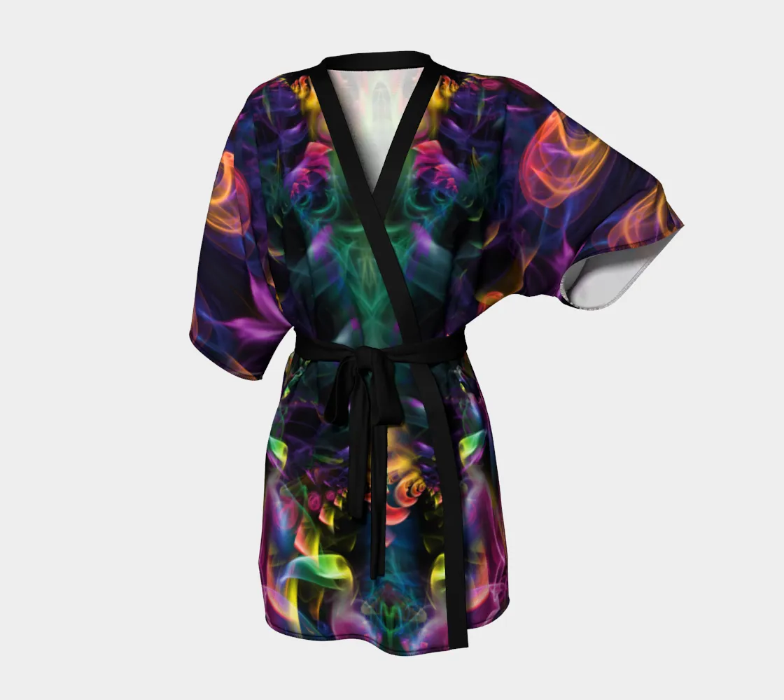 RAINBOW SMOKE KIMONO ROBE