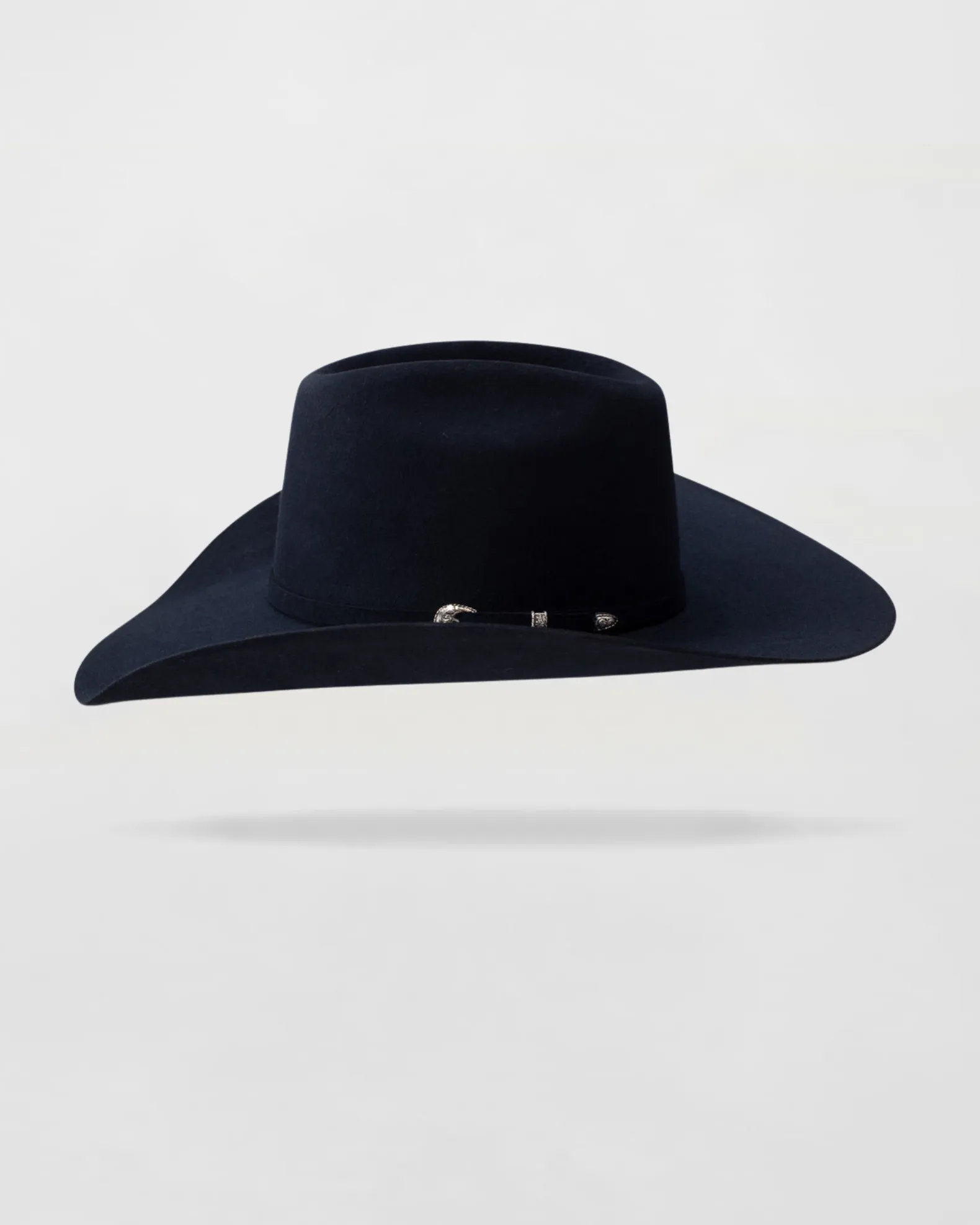 Rustic Rider Felt Cowboy Hat in Navy