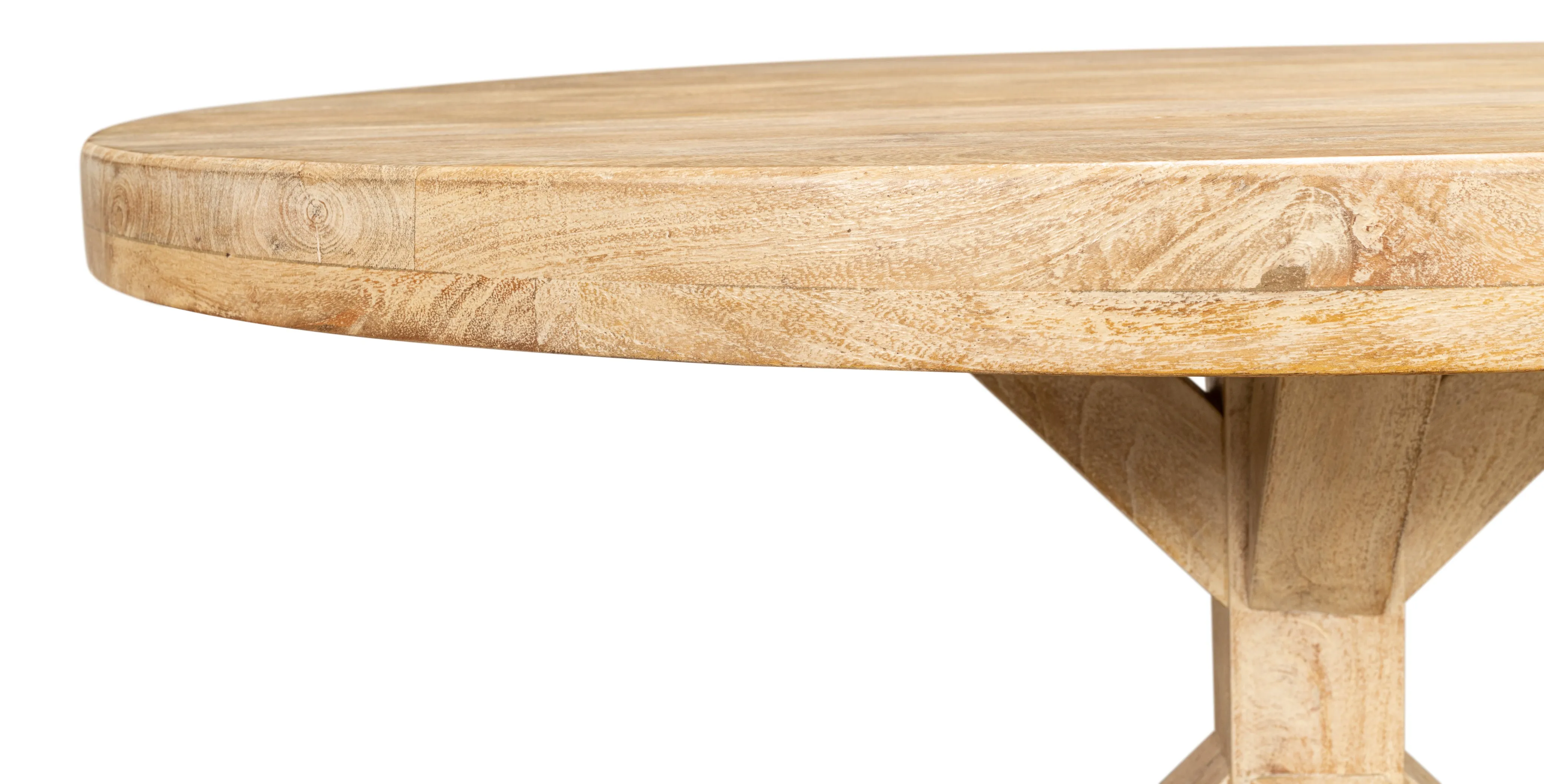 Sarreid - Oleski Round Dining Table - NATURAL - Transitional